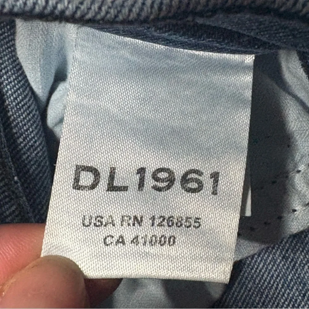 DL1961 Classic Blue Straight Leg Jeans - Picture 11 of 13